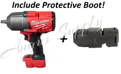 Milwaukee 2967-20 M18 FUEL 1/2'' Drive Impact Wrench Gun with Protective Boot!