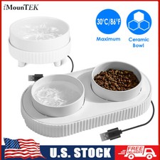 Heated Water Bowl for Dogs Cats Pet Dog Feeder Water And Food Bowl in Winter