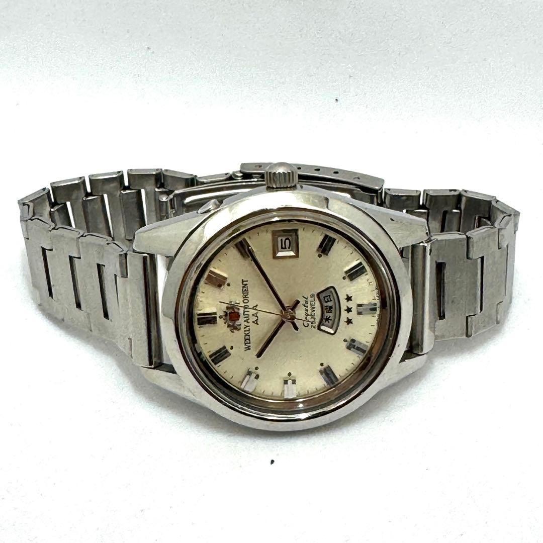 Weekly Orient Crystal 25stone DaydateOverhauled J… - image 6