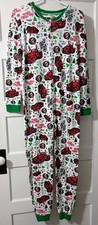 Buc-ees Adult Medium One Piece Thermal Pajama Lounge Wear Christmas Holiday
