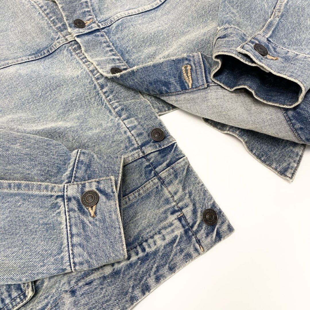 29a9 BALENCIAGA Denim Jacket G Jean Oversized Deformed Design Short Used AYAN-0 thumbnail 6