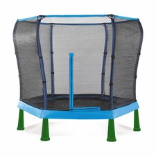 7ft Trampoline with Enclosure – Springsafe, UV Jumping Mat, Low Height
