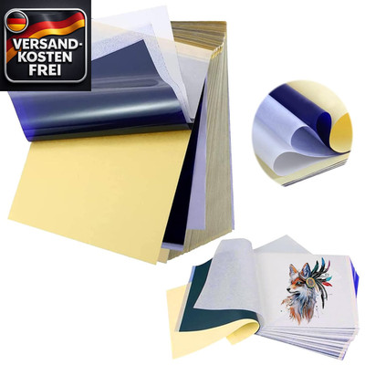 Tattoo Transferpapier A4 100 Blätter Stencil Papier Thermopapier Transferzubehör