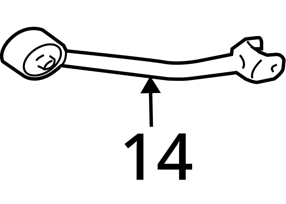 Brazo de control inferior trasero usado para: Mitsubishi Endeavor 2006 arrastre a Foto 4 de 4