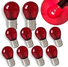 10PCS 1157 BAY15D Bulb, P21/5W S25 2057 2357 7528 Replacement, Red Color: red