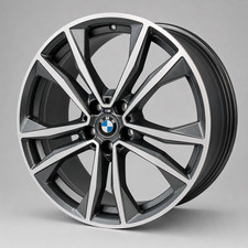 BMW X1 X2 GREY DIAMOND CUT 19" ALLOY WHEEL RIM 8J 715M 8008616 GENUINE X1 /13C
