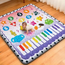 Baby Play Mat for Floor, 50'' x 50'' Thicken Foam Soft Padded Mat for Baby, P...