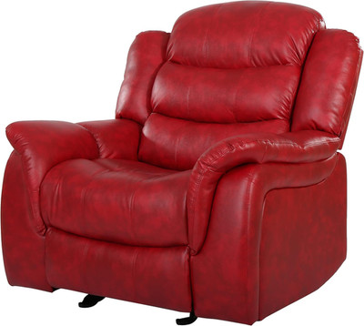 Hawthorne Oxblood Red Leather Glider Recliner by Christopher Knight Home