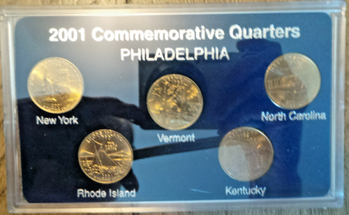 2000 & 2001 Philadelphia Mint State 10 Quarter Collection w/COA Uncirculated. - Picture 5 of 5