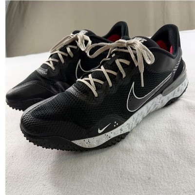 Nike Alpha Huarache 3 Turf Baseball Shoes Black White Men's Size 14 Trainers
