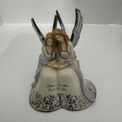 #ad Bradford Editions Sisters Another Word For Love Musical Figurine Kindred Spirits $29.95