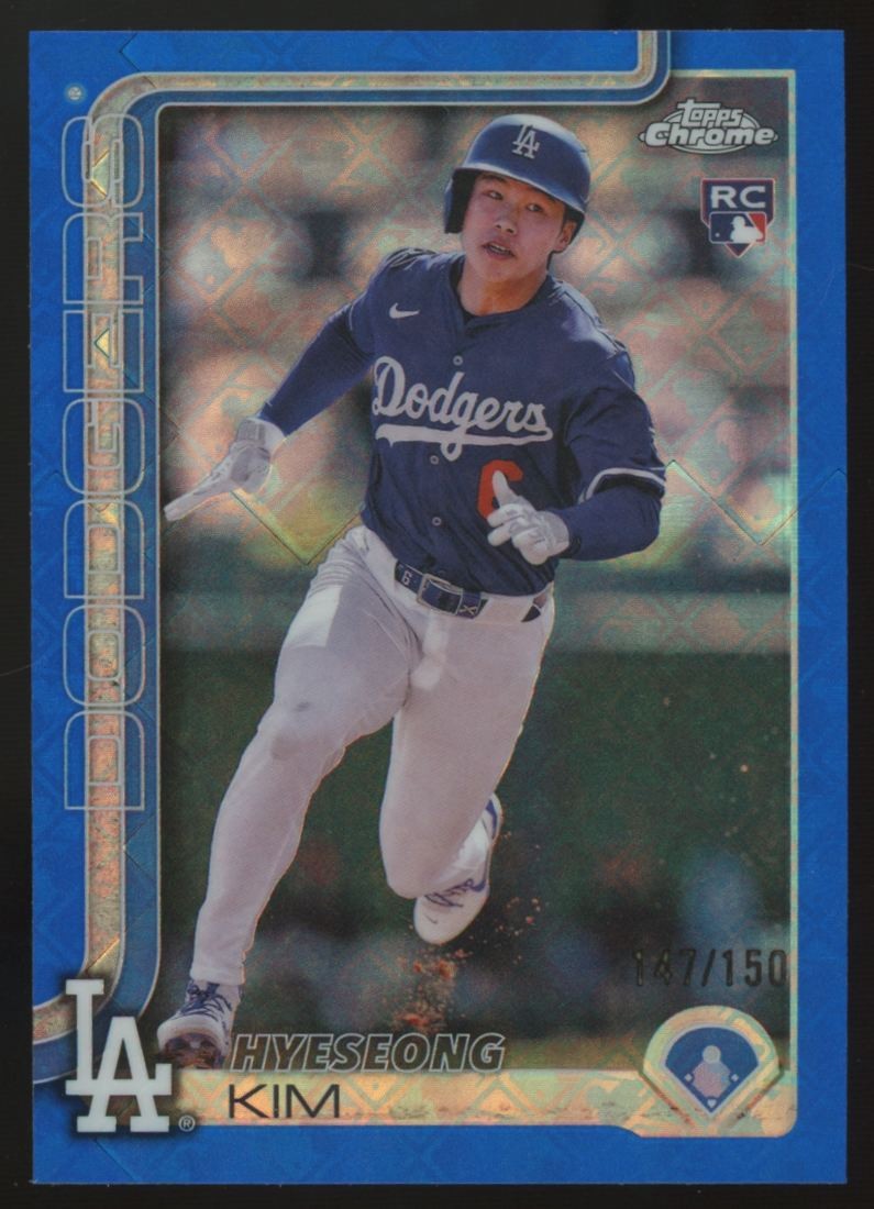 2025 Topps Chrome Logofractor Hyeseong Kim RC Blue /150 #152