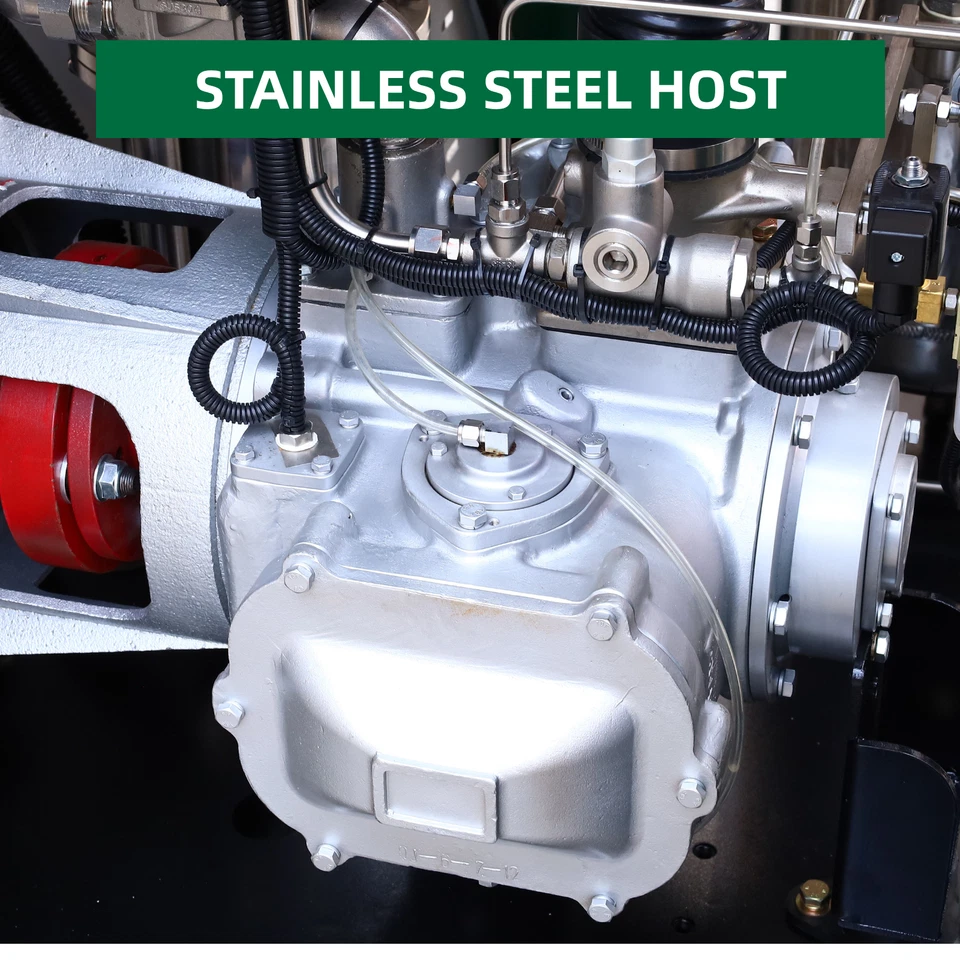 Безмасляный винтовой воздушный компрессор 50 л.с./37 кВт 125 фунтов на кв. дюйм 226 куб. футов/мин 3 фазы 460 В - Изображение 4 из 4