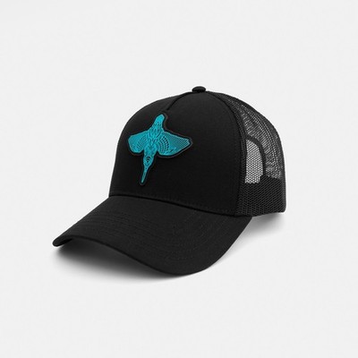 KUMU Take A Flight Trucker Cap schwarz Angelmütze
