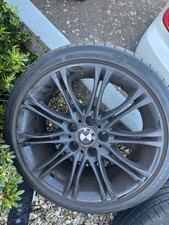 GENUINE BMW MV 2 18 BLACK ALLOY WHEELS WIDER REARS FOR 1, 3 & Z SERIES