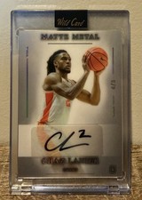 Wild Card Matte Metal Chaz Lanier Rookie Autograph Basketball 1/5 Trading Card