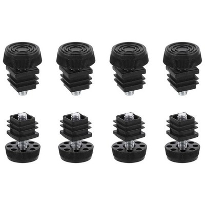 DTGN verstellbare Nivellierfüße 20 x 20 mm - schwarz 8er Set