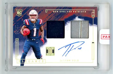 Ja'Lynn Polk Panini Impeccable Elegance Rookie Helmet and Patch Autographs #RHPJPK Base