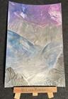 4x6 Original Landscape Mountain Sunrise Seascape Wax Encaustic Painting — photo 4