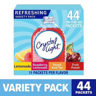 Refreshing Variety Pack On the Go Drink Mix Powders 44 Count Single Serve