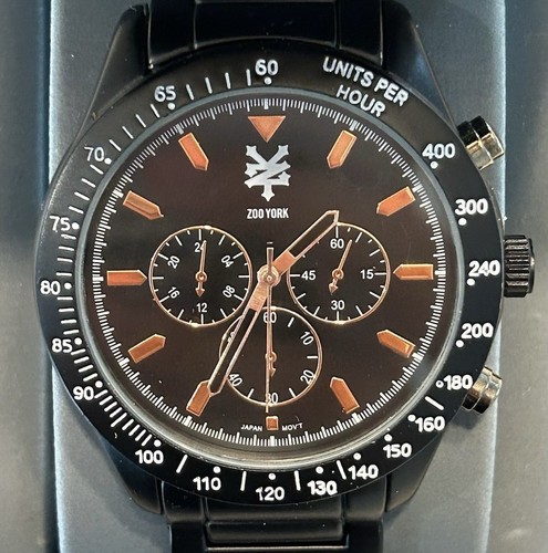 Zoo York Multifunction Men's Watch Black Orange Dial 53700 101 - 44 mm Case