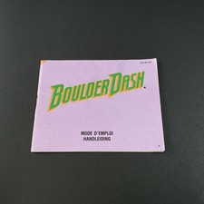 Nintendo NES Manual Boulder Dash IN VERY GOOD CONDITION