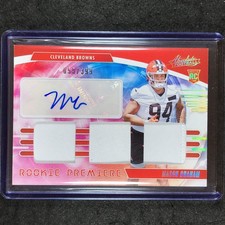 2025 Absolute Football MASON GRAHAM Rookie Premiere Materials Patch Auto 55/399