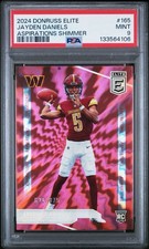 2024 Donruss Elite Jayden Daniels Aspirations Shimmer /875 RC Rookie PSA 9 #165