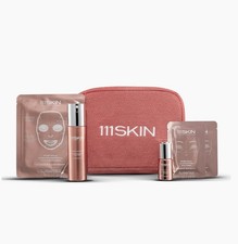 111SKIN 4-Pc Glow Radiance Set: 2 Masks, Serum, FaceMist, Zip Pouch - NIP Sealed