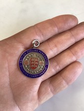 Vintage SILVER British cycling Federation Cycle Club Badge/ medal.