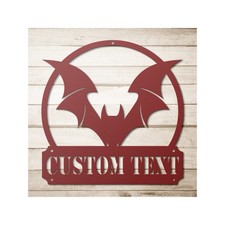 Custom Metal Bat Address Sign - Personalized ...