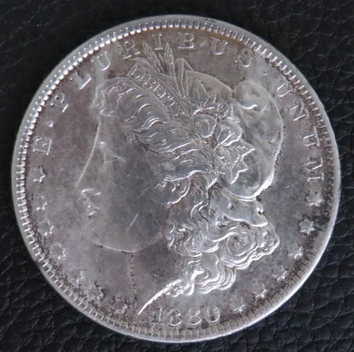 1880 MORGAN SILVER DOLLAR AU