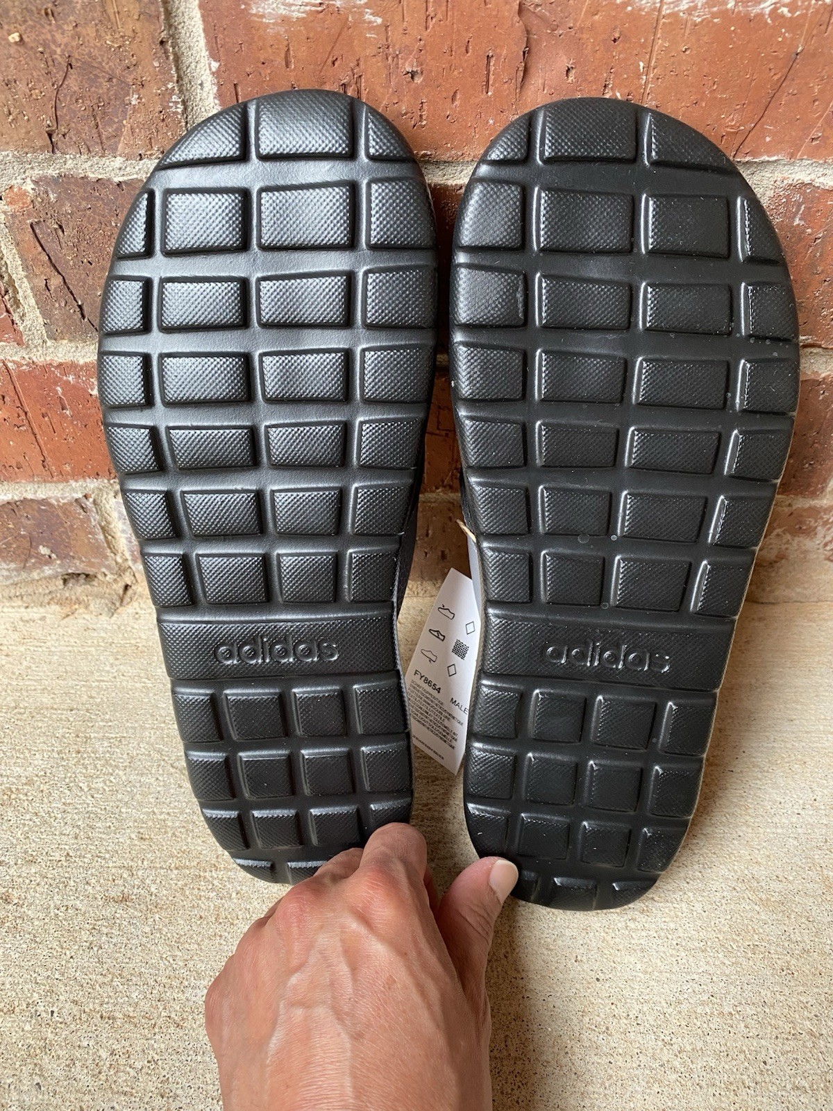 Adidas Comfort Flip Flop Black Grey Men's Size 8 / Women’s 9 Brand New Authentic thumbnail 8