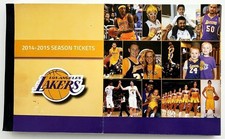 LA Lakers 2014-2015 Season + Playoff Ticket Booklet Kobe Bryant (2 Tix Each Game