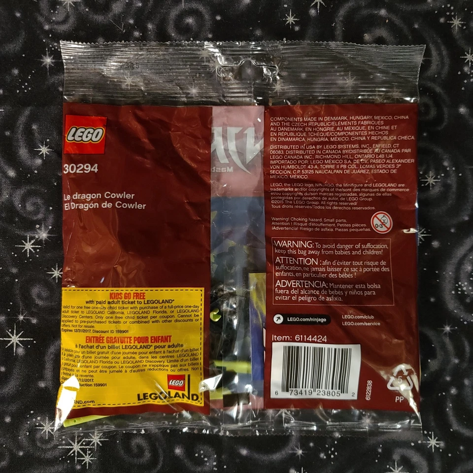 LEGO Ninjago: The Cowler Dragon 30294 New Sealed Retired - Image 2 of 2