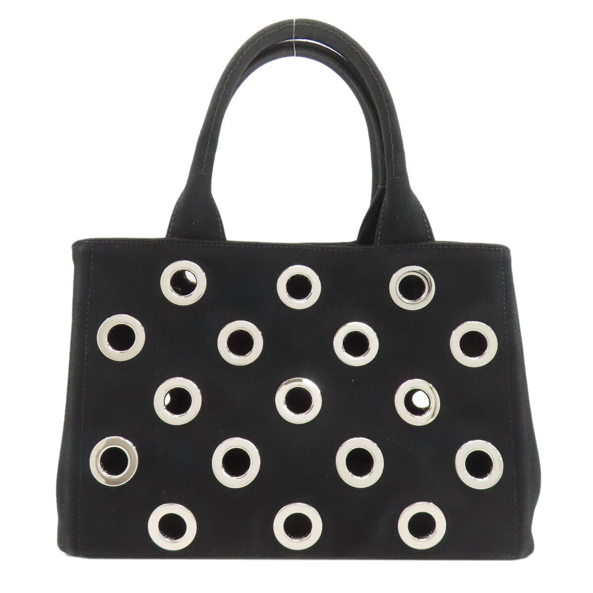 Prada Canapa Mini Tote Bag Shoulder Bag 2WAY B2439G Pink Canvas Ladies PRADA Use thumbnail 2