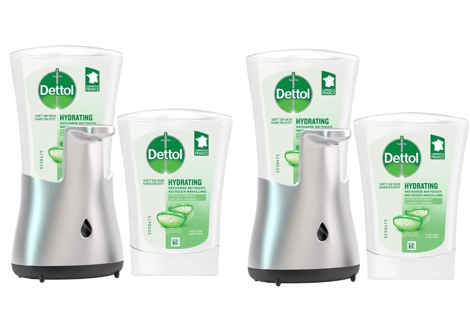 Dettol No-Touch Automatischer Seifenspender Aloe Vera Duft, 2 x 250ml - Bild 2 von 4