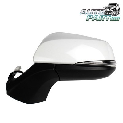 Left Side Mirror Pearl White For Highlander 2020-2023 W/ Blind Spot Turn Light