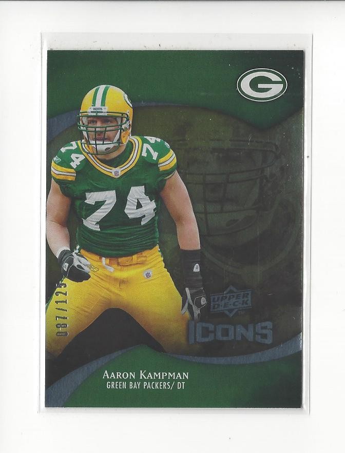 2009 Upper Deck Icons Gold Foil #33 Aaron Kampman Packers /125
