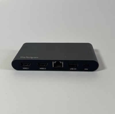 StarTech.com USB C Dock - 4K Dual Monitor HDMI Display Unit Only