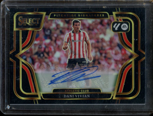 2025-26 Panini Select La Liga - Pitchside Signatures Dani Vivian Black 1/1