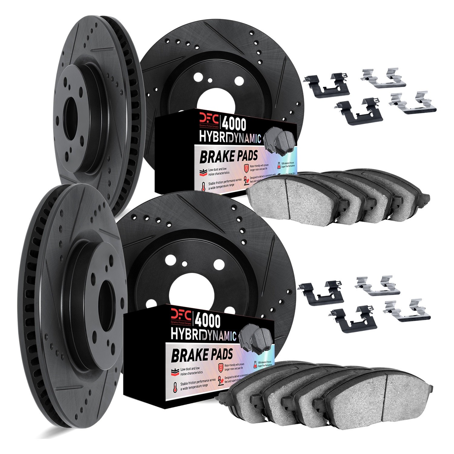 For Acura NSX 97-05 Brake Kit DFC Drilled & Slotted Front & Rear Brake Kit w