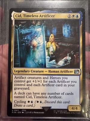 ~ Cid, Timeless Artificer (0411) ~ NM ~ UB: FINAL FANTASY ~ MTG ~
