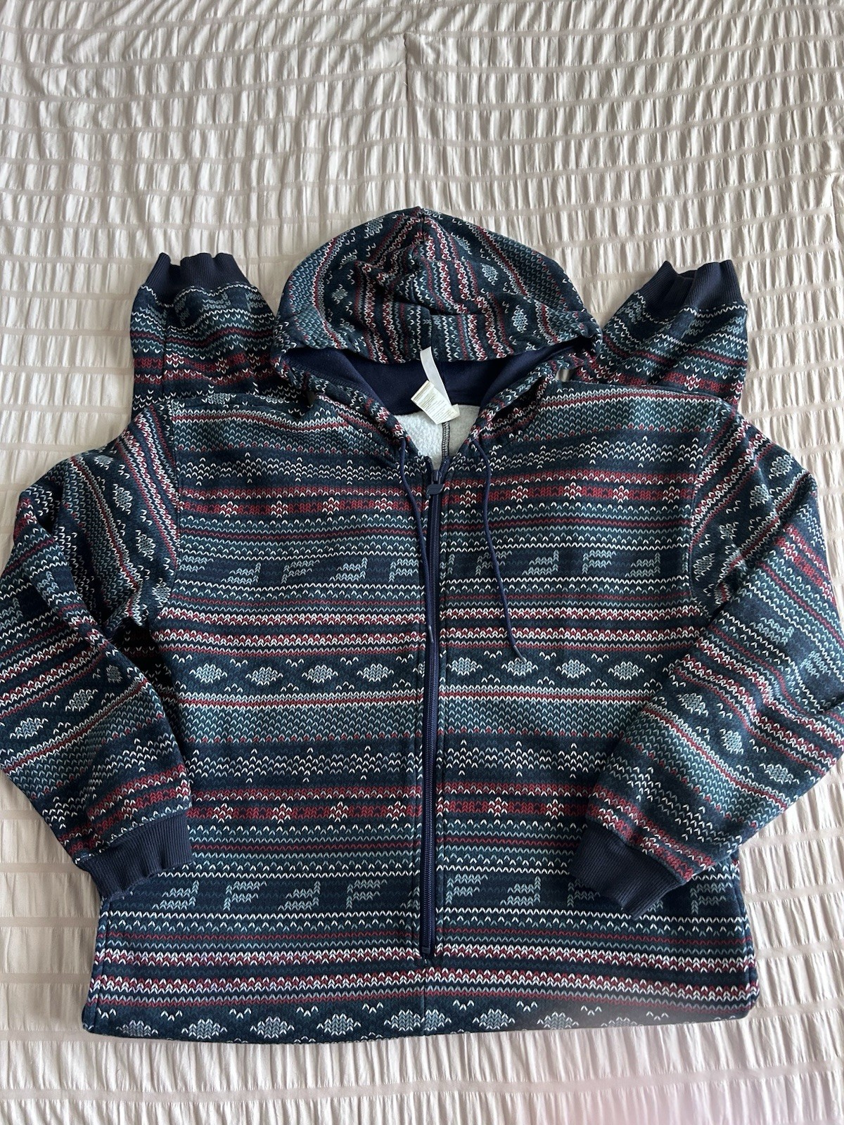 Fabletics Women's Patterned Zip Up One Piece Paja… - image 1