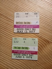 Golden Gaters ticket Stubs lot of 2