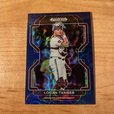 2022 Panini Prizm Draft Picks Logan Tanner Blue Scope Prizm /15 Bulldogs PDP55