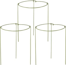 6 Pack Garden Stakes Plant Support Cage, Plant Support Rings for Outdoor Indoor