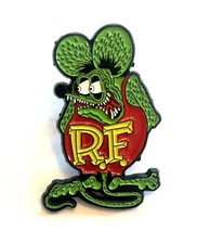 Hard to find  Rat Fink " Big Daddy" ED Roth Lapel / Hat Pin metal collectible