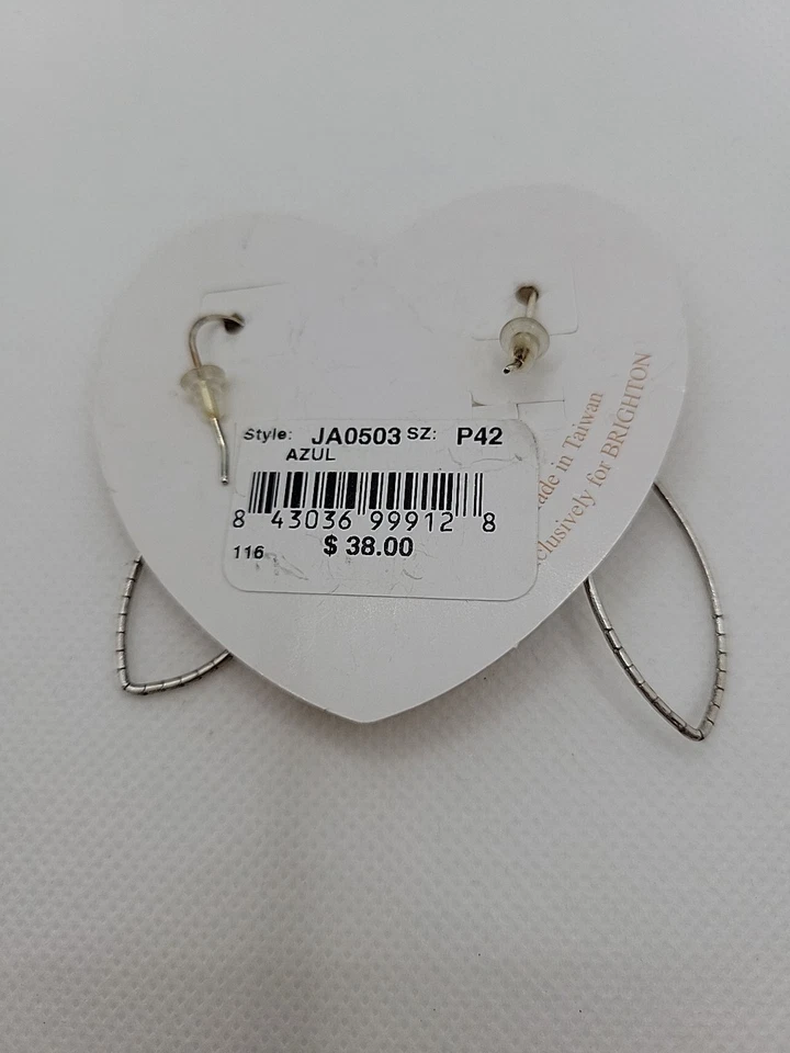 Brighton Azul Earrings Silver Tone Southwest Style - Image 2 of 3