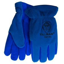 Tillman 1581 Polar Fleece with ColdBlock Lining Leather Palm Winter Gloves Small